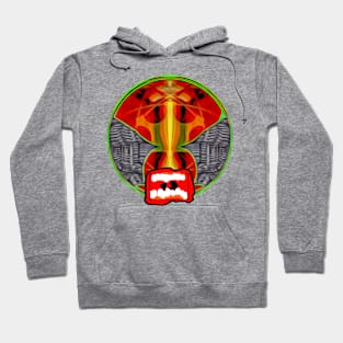 Evil grin villain mask Hoodie